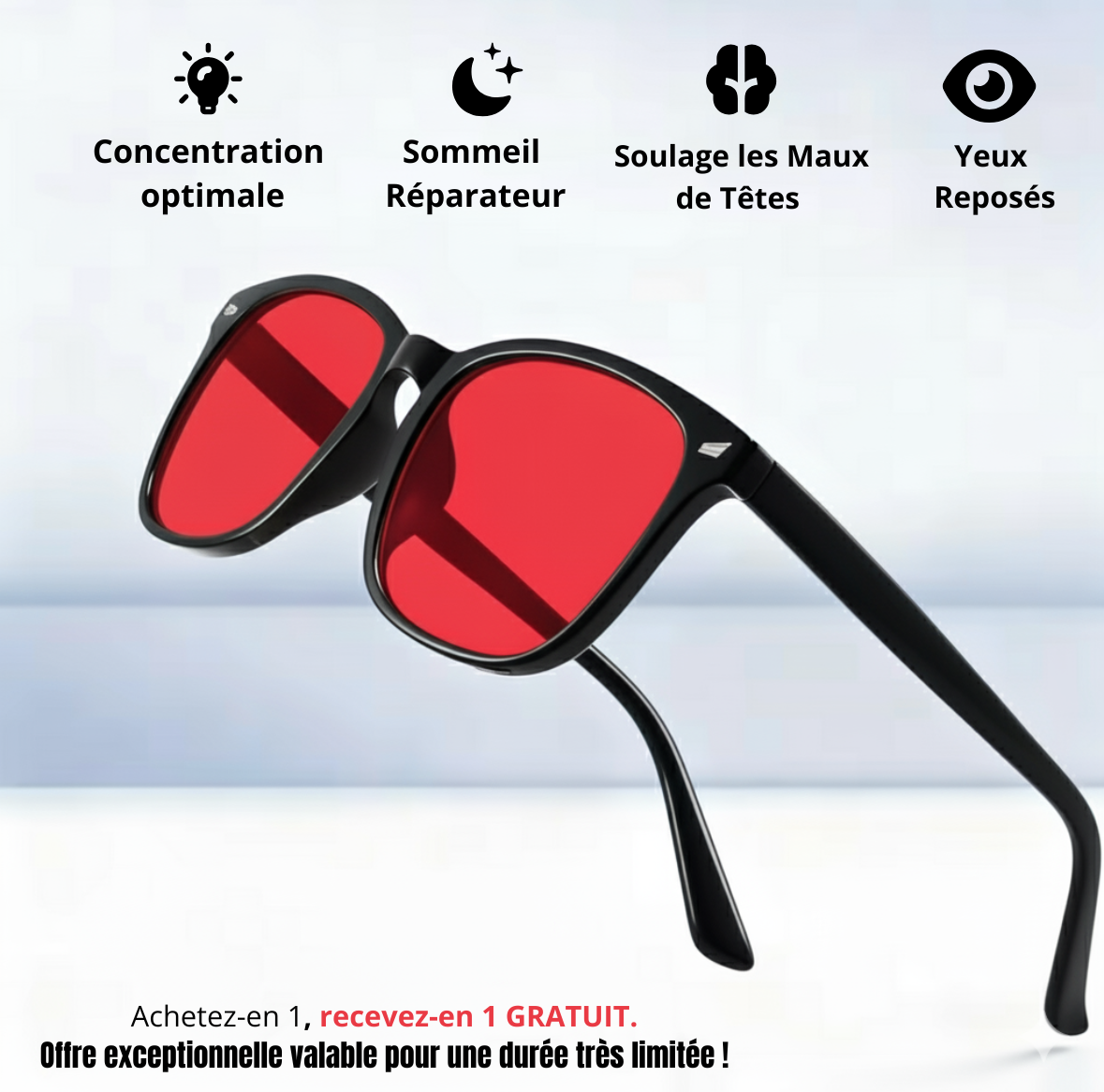 FILTERED™ – Lunettes de protection Anti Lumière Bleue Unisexes
